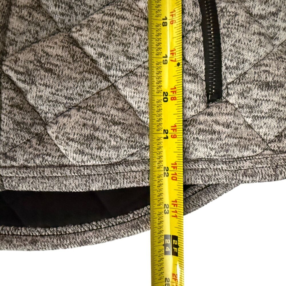 Thread & Supply Quilted Gray Zip Front Vest Size M - Picture 7 of 8